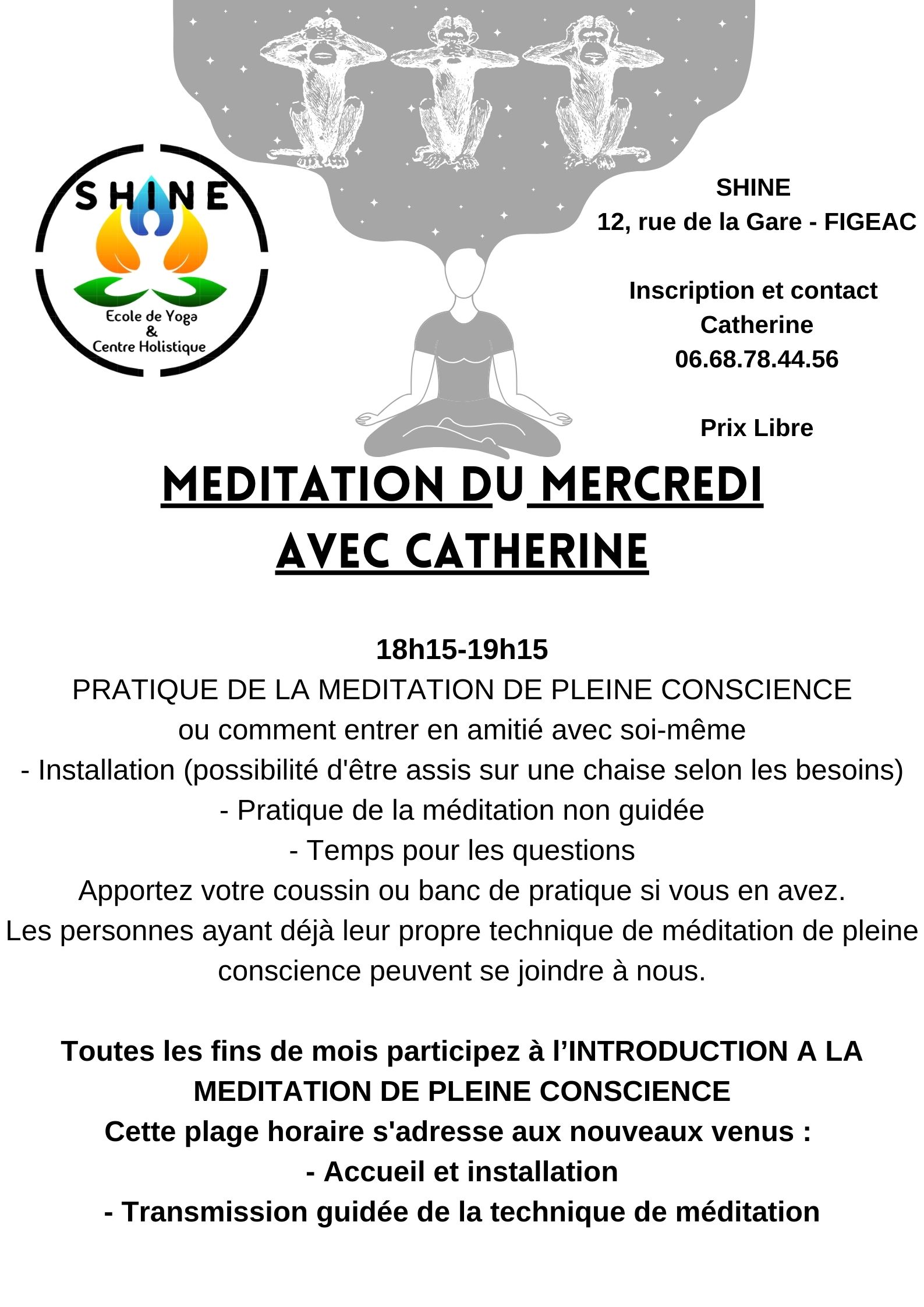 Méditation avec Catherine - le mardi soir FIGEAC